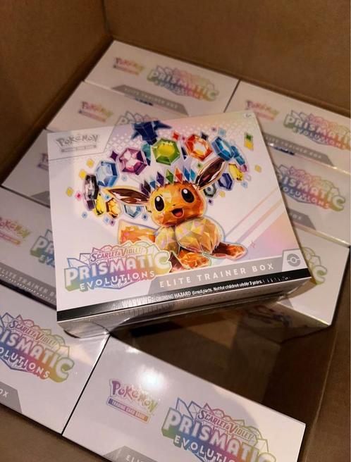 Prismatic evolutions ETB (seald), Hobby en Vrije tijd, Verzamelkaartspellen | Pokémon, Nieuw, Boosterbox, Ophalen