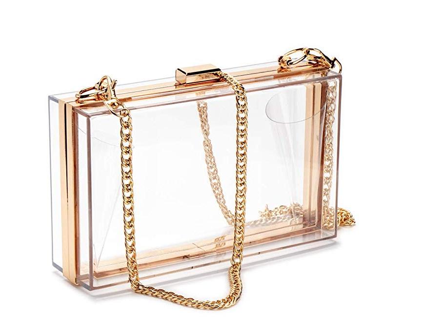 Dames Koffertje Tas Clutch Doorzichtig Transparante Handtas, Verzenden, Nieuw, Overige kleuren, Overige typen