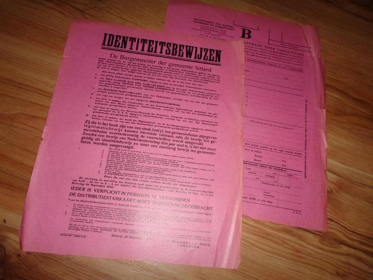 Oorlog document NSB persoonsbewijs wo2 bezetting, Verzamelen, Militaria | Tweede Wereldoorlog, Landmacht, Nederland, Verzenden