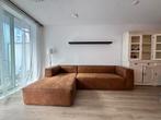 WOOOD Bean Hoekbank Cognac, Huis en Inrichting, Banken | Bankstellen, Ophalen, 250 tot 300 cm, 100 tot 125 cm, Hoekbank