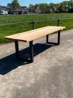 Nu voor 275€ tuintafel douglasfijnbezaagd met stalen u poten, Ophalen
