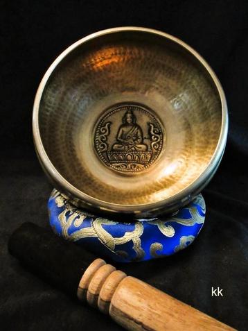 Klankschaal - Boeddha - Nieuw 15 cm  - orig.Nepal -3-dlg set beschikbaar voor biedingen