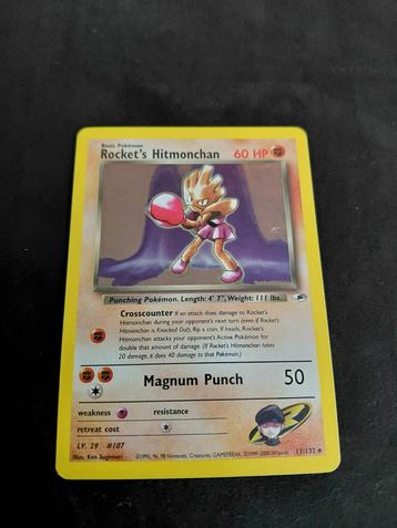 Rocket's Hitmonchan - Team Rocket #107 beschikbaar voor biedingen