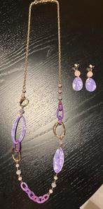 Sieraden set oorbellen met ketting nieuw, Overige materialen, Verstelbaar, Overige kleuren, Nieuw