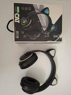 Draadloze Kinderhoofdtelefoon met LED Oortjes - Kat Design, Overige merken, Bluetooth, Nieuw, Op oor (supra aural)