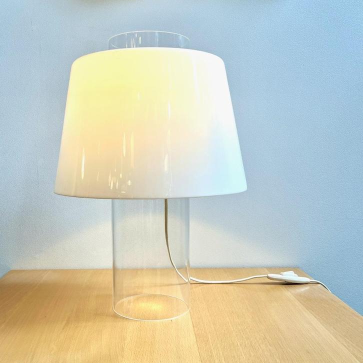 tafellamp Modern Art Yki Nummi Sanka Finland 50s, Huis en Inrichting, Lampen | Tafellampen, Gebruikt, Minder dan 50 cm, Kunststof
