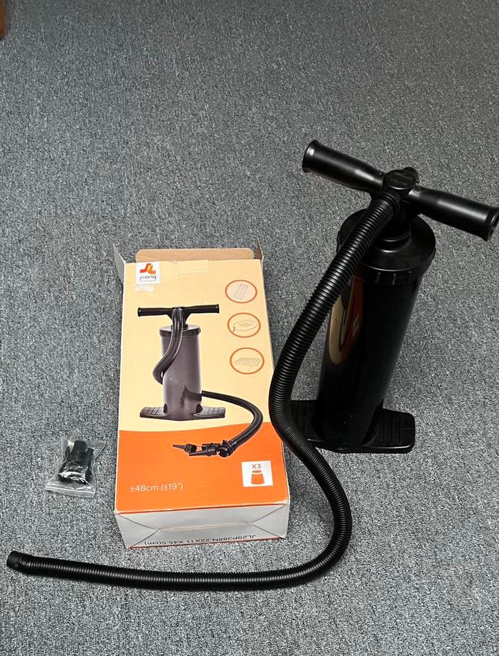 Luchtpomp handpomp voor luchtbed/opblaasbare boten, Caravans en Kamperen, Luchtpompen, Nieuw, Handmatig, Ophalen of Verzenden