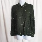 Grappige groene blouse, giraffen mt S merk Zara Basic, Kleding | Dames, ., Ophalen of Verzenden, Zo goed als nieuw, .