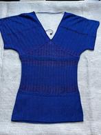Prachtig blauw gehaakt shirt van Armani Exchange, S, nieuw, Kleding | Dames, Tops, Nieuw, Blauw, Ophalen of Verzenden, Armani Exchange