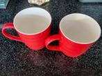 Rode mokken Jamie Oliver waves ( en meer), Huis en Inrichting, Keuken | Servies, Gebruikt, Overige typen, Ophalen of Verzenden