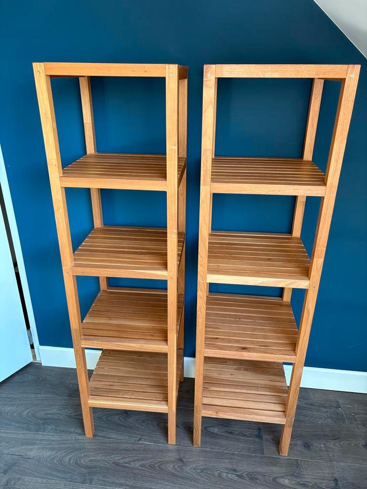 2x IKEA Molger Badkamer Rek, Huis en Inrichting, Kasten | Stellingkasten, Gebruikt, Ophalen