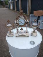 Antieke marmeren pendule set, Antiek en Kunst, Antiek | Klokken, Ophalen