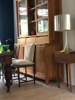 Eetkamer stoelen - metaal & hout - metaal & riet, Huis en Inrichting, Stoelen, Ophalen, Zwart, Zo goed als nieuw, Metaal