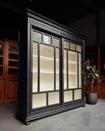 Prachtige art deco Vitrinekast | Jaren 20  / 30 stijl #2285, Huis en Inrichting, Kasten | Vitrinekasten, Niet ingevuld, 200 cm of meer