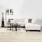 Hoekbank beige of taupe chenille met longue 274/210cm, Huis en Inrichting, Dimehouse, 250 tot 300 cm, Jules Verneweg 24 Emmen
