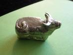 Mooi Zilveren Doosje en Ring van een Buffel - Karbouw, Antiek en Kunst, Verzenden, Zilver