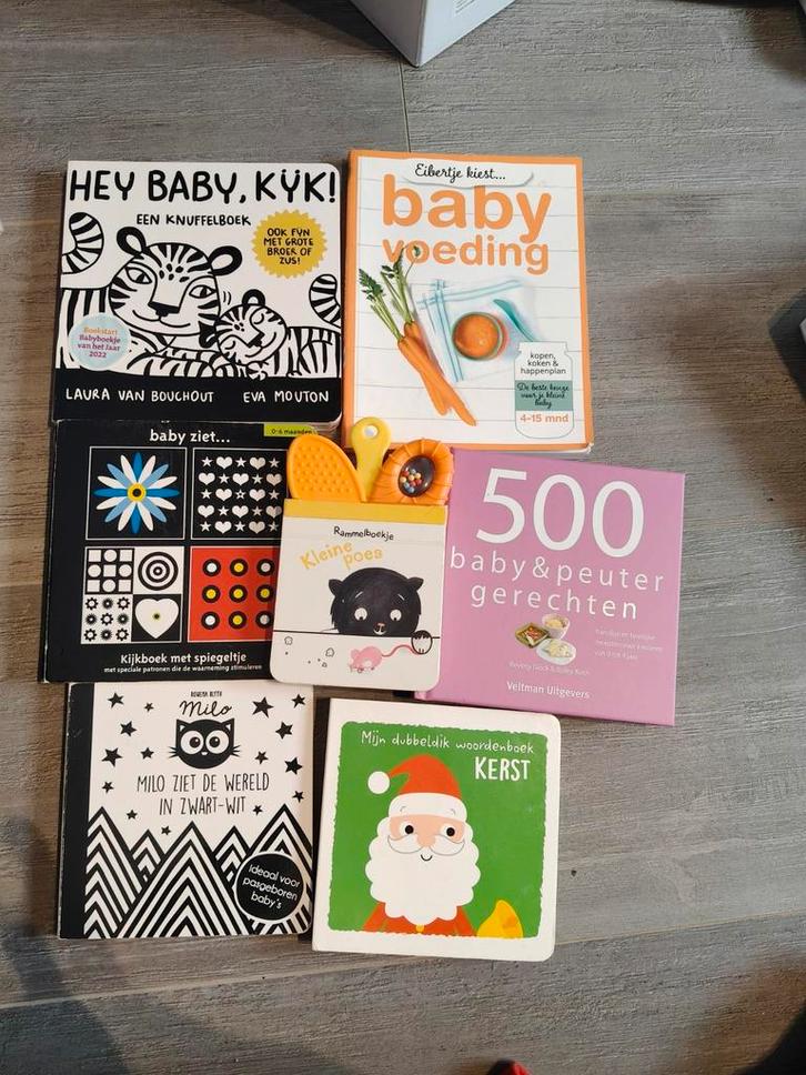 Set babyboekjes kookboekjes en sensorische boekjes, Boeken, Kookboeken, Gelezen, Overige typen, Europa, Gezond koken, Ophalen of Verzenden