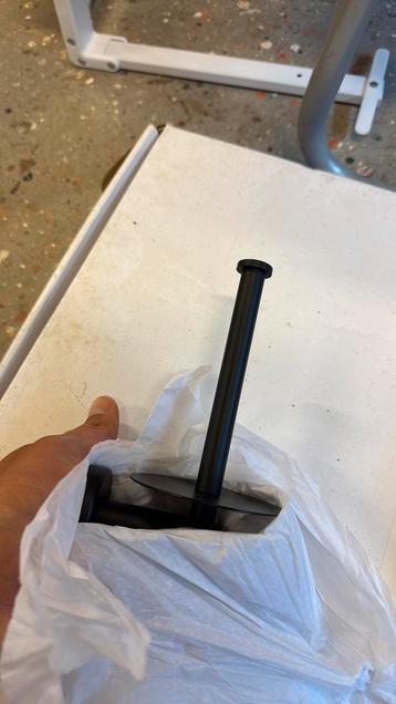 Toiletrolhouder zwart matzwart beschikbaar voor biedingen