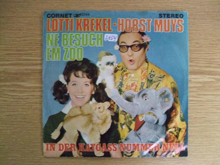 LOTTI KREKEL + HORST MUYS  NE BESUCH EM ZOO / IN DER KAYGASS, Cd's en Dvd's, Vinyl Singles, Zo goed als nieuw, Single, Nederlandstalig