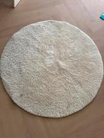 Rond hoogpolig vloerkleed 120cm - Gebruikt, Gebruikt, 100 tot 150 cm, Wit, Rond
