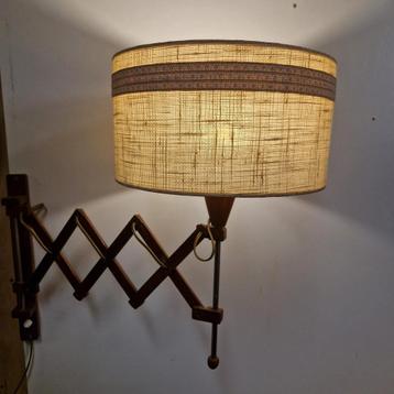 sixties vintage wandlamp schaarlamp uittreklamp beschikbaar voor biedingen