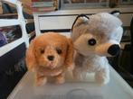 Knuffel Hondjes - Set van 2! Met licht, geluid en ze lopen, Kinderen en Baby's, Ophalen of Verzenden, Zo goed als nieuw, Hond