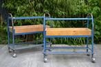 Industriële trolleys/ kastjes BLOSSOM BROCANTE, Ophalen of Verzenden