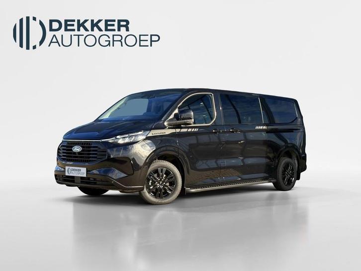 Ford Transit Custom 320 2.5 PHEV L2H1 Black Platinum DC DRIV, Auto's, Bestelauto's, Bedrijf, Te koop, 360° camera, ABS, Achteruitrijcamera