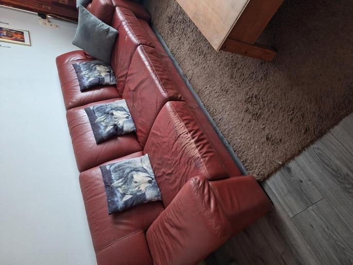 Grote 3 en 2 zits bank, Huis en Inrichting, Banken | Complete zithoeken, Gebruikt, Ophalen