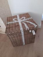 Rivièra Maison Rustic Rattan Pretty Present Basket, Ophalen, Nieuw, Vierkant, Riet