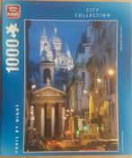 King puzzel Paris by night 1000 pc. zgan, Ophalen of Verzenden, 500 t/m 1500 stukjes, Zo goed als nieuw, Legpuzzel