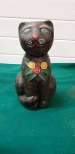 -	Poes houtsnijwerk beeld, Ophalen of Verzenden