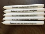 kaars met tekst, Overige materialen, Wit, Nieuw, Ophalen of Verzenden