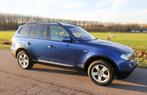 BMW X3 2.5si Automaat 2006 Blauw 83dkm Voll.Historie Leer, Auto's, BMW, Automaat, 1730 kg, 1800 kg, Beige