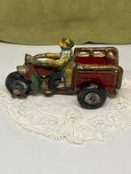 Antieke gietijzeren Hubley Crash Car motorfiets (111122), Antiek en Kunst, Antiek | Speelgoed, Ophalen of Verzenden