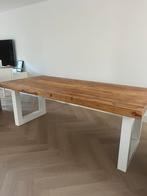 Eettafel eiken massief, Huis en Inrichting, Tafels | Eettafels, Ophalen, 100 tot 150 cm, 200 cm of meer, Zo goed als nieuw