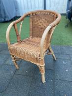 Rieten stoel, Ophalen, Gebruikt, Bruin, Riet of Rotan
