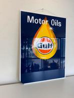 Gulf reclame lichtbak plaat, Verzamelen, Merken en Reclamevoorwerpen, Gebruikt, ., Lichtbak of (neon) lamp, Ophalen of Verzenden