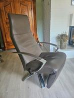 Lederen Relaxfauteuil JORI met Metalen Onderstel, Huis en Inrichting, Ophalen, Minder dan 75 cm, Zo goed als nieuw, Metaal