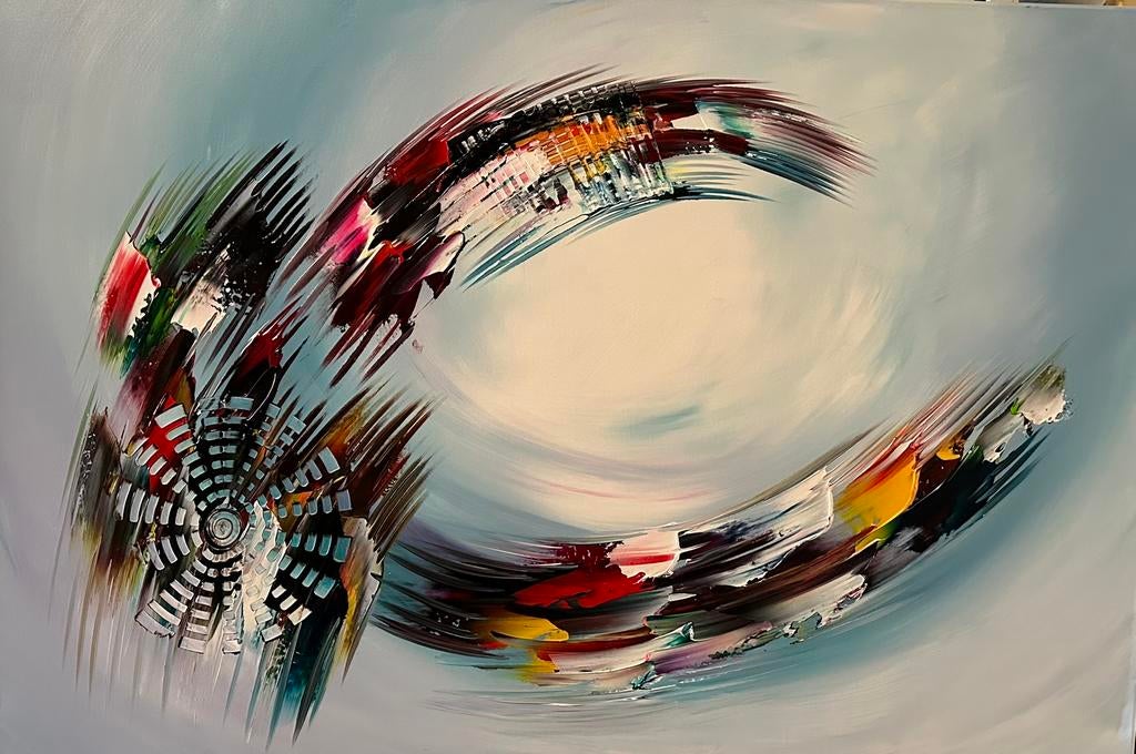 Gena G. - “ Energy”- Handgeschilderd- Uniek- XXL, Ophalen of Verzenden