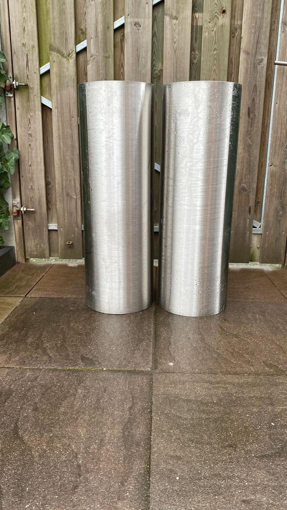 RVS Plantenbakken, Tuin en Terras, Ophalen, Zo goed als nieuw