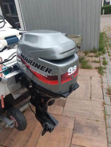  9.9 pk 4 takt Mariner+stuurconsole+ Evinrude 6pk trailer  beschikbaar voor biedingen