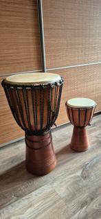 Djembe groot en klein incl. draagtas voor grote djembe, Ophalen, Overige merken