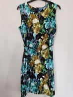 Liv mouwloze dames jurk met bladeren motief en ceintuur, Maat 38/40 (M), Overige kleuren, Ophalen of Verzenden, Zo goed als nieuw