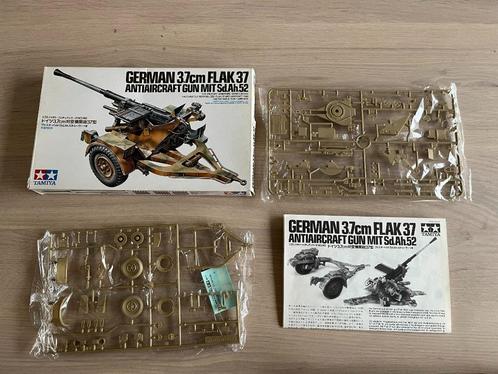 Tamiya German 3.7cm FLAK 37 mit sd.Ah52 1/35, Hobby en Vrije tijd, Modelbouw | Figuren en Diorama's, Nieuw, Figuur of Figuren