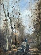 WGF Jansen, bospad met paard en wagen, Antiek en Kunst, Ophalen