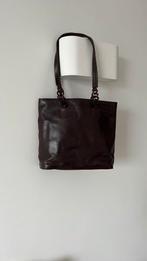 Bruin leren tas, Sieraden, Tassen en Uiterlijk, Tassen | Damestassen, Ophalen of Verzenden, Gebruikt, Bruin, Schoudertasje