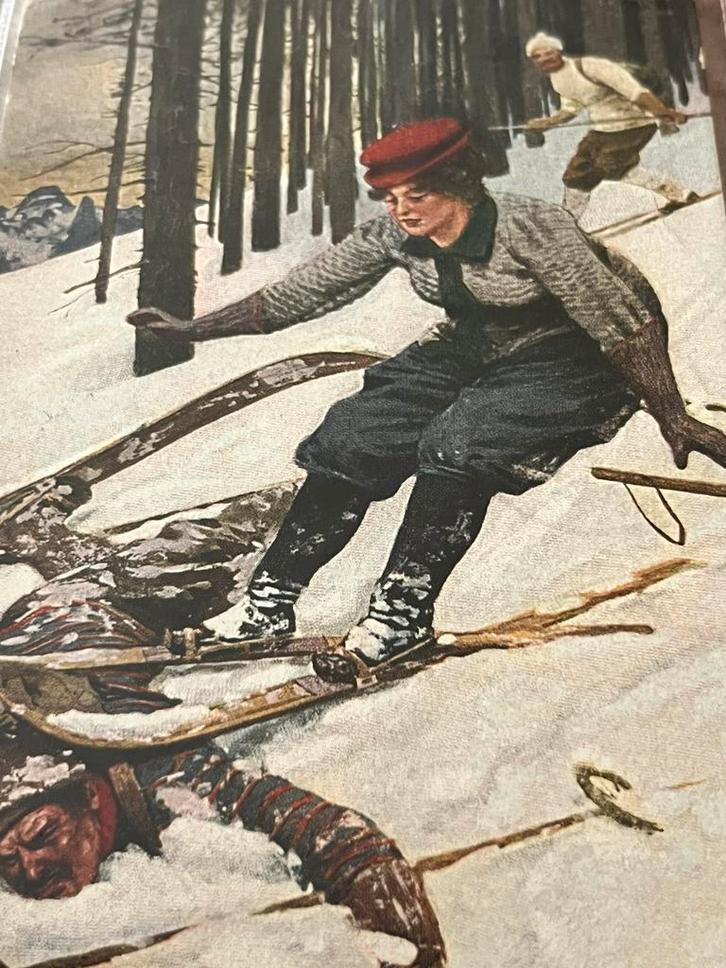 Bijz.Ansichtkaart - Gelderman - St Moritz/Oldenzaal, 1911., Verzamelen, Ansichtkaarten | Themakaarten, 1980 tot heden, Sterren en Beroemdheden