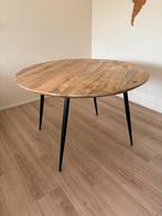 Industriële Ronde Eettafel 120cm, Ophalen, Zo goed als nieuw, Vier personen, Industrieel