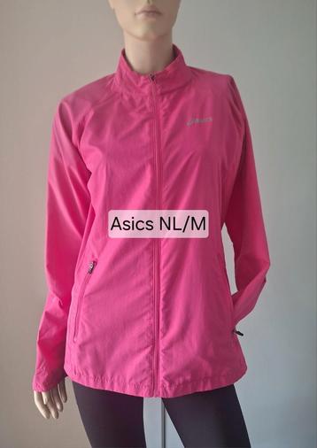 Asics dames running jacket roze M waterafstotend
 beschikbaar voor biedingen